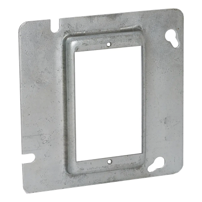 Sobretapa Cuadrada Galvanizada  de 4 11-16″, realce de 1/2″.