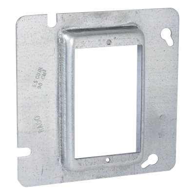 Sobretapa Cuadrada Galvanizada para Caja de 4 11-16″ / Realce de 3/4″.