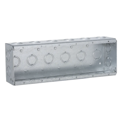 Caja de 6 Gang/Profundidad 2 1/2″/28 Entradas 1/2″-3/4″.