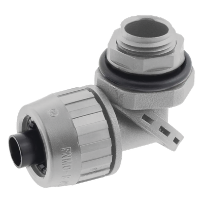 Conector Multi Posición de Nylon de 3/4″ para Tubería Liquidtight Polytuff.