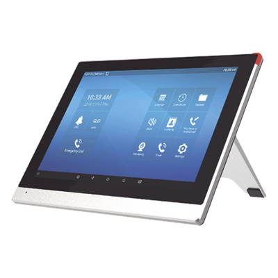 Monitor IP/SIP para interior con Android, Wi-Fi, pantalla táctil de 10.1″, audio de 2 vías, PoE, 8 interfaces de entrada de alarma.