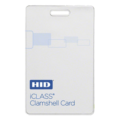 Tarjeta iClass Clamshell (Gruesa) / 2 k memoria / Programada  a 26 bits Aleatoriamente/ Garantía de por Vida