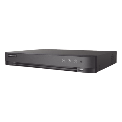 DVR 4 Canales TURBOHD + 2 Canales IP / 5 Megapixel Lite – 3K Lite / Audio de Dos Vías por Coaxitron / Reconocimiento Facial / ACUSENSE (Evista falsas alarmas) / 1 Bahía de Disco Duro / Salida de Video en Full HD
