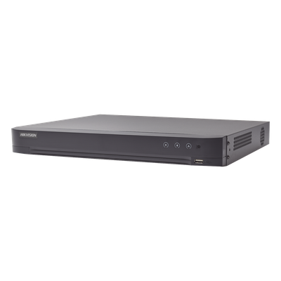 DVR 8 Canales TurboHD + 8 Canales IP / 8 Megapixel (4K) / Acusense (Evita Falsas Alarmas) / Audio por Coaxitron / 1 Bahía de Disco Duro / 8 Entradas de Alarma / 4 Salidad de Alarma / H.265+