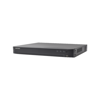[Audio Bidireccional] DVR 32 Canales TurboHD + 8 Canales IP / 5 Megapixel Lite – 3K Lite / Acusense / Reconocimiento Facial  / Audio por Coaxitron / 2 Bahías de Disco Duro / H.265+ / Salida de Video en Full HD