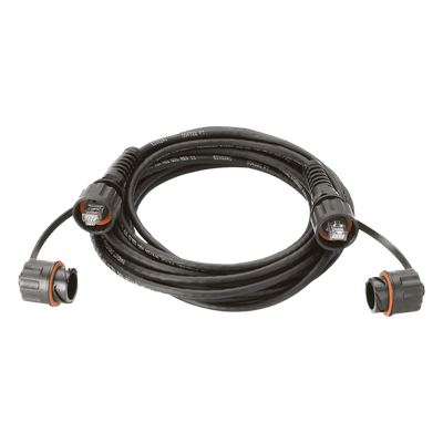 Patch Cord Cat6A IndustrialNet, UTP, Con Plug Industrial y Tapa en Cada Extremo, 1 Metro (3.28 Pies)