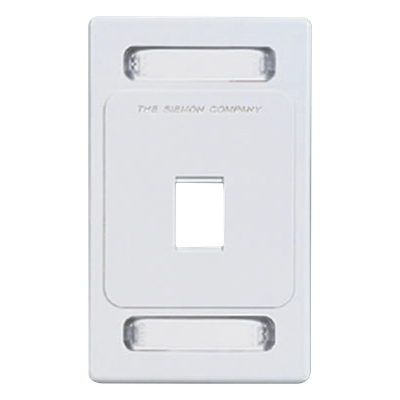 Placa de Pared Keystone de 1 Salida, Color Blanco, para Jacks Keystone Z-MAX y MAX
