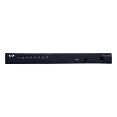 Switch KVM | Conexión Cat 5e | 8 puertos | Resolución 1920 x 1200 | Conexión de Múltiples Switches | Compatible Windows, Linux, Mac