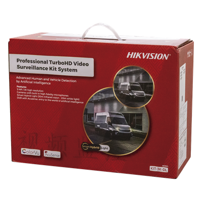 [Dual Light] Kit TurboHD 3K (5 Megapixel) / DVR 4 Canales / 4 Cámaras Bala para Exterior y Metal / Micrófono Integrado / Accesorios de Interconexión / Fuente de Poder