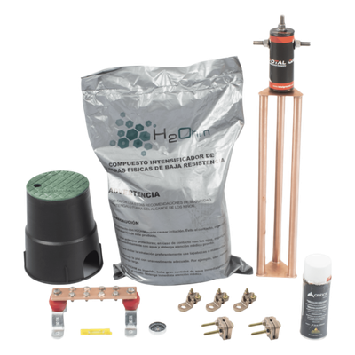 Kit de tierra física modelo TG30AB con Electrodo Magnetoactivo, capacidad: 30 AMP
