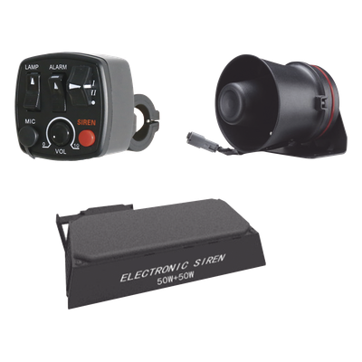 Kit para motocicleta EPCOM INDUSTRIAL, sirena/ bocina 100 Watt y controlador