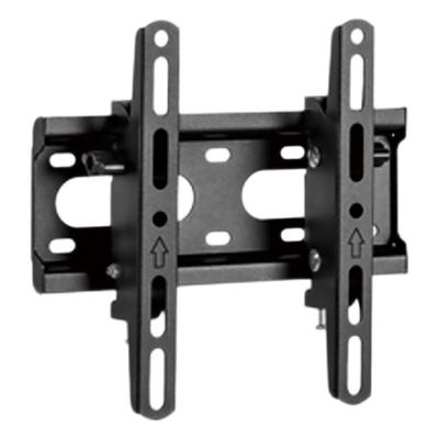 Soporte de Pared con Inclinación para monitores hasta 43″|Compatible VESA 75×75 a 200×200 | Capacidad de Carga 45 kg | Separación de la pared 53 mm | Fabricado en acero | Color Negro