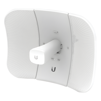 LiteBeam 2×2 MIMO airMAX AC GEN2 CPE hasta 450 Mbps, 5 GHz (5150 – 5875 MHz) con antena integrada de 23 dBi