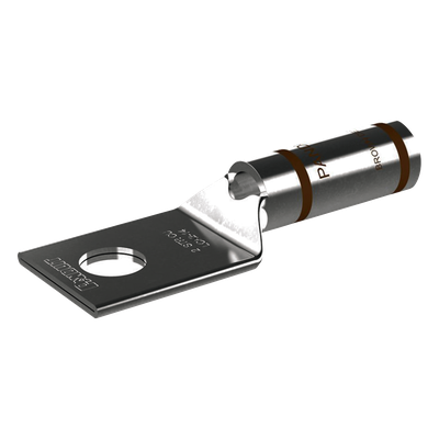 Zapata de compresión LCA2-14-Q, para cal. 2 Awg, Barreno para tornillo prisionero de 1/4, 1 Pz