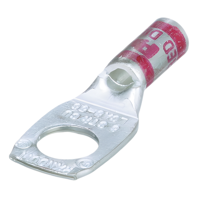 Zapata de compresión LCA8-56-L para cal. 8 Awg, Barreno para tornillo prisionero de 5/16, 1 Pz