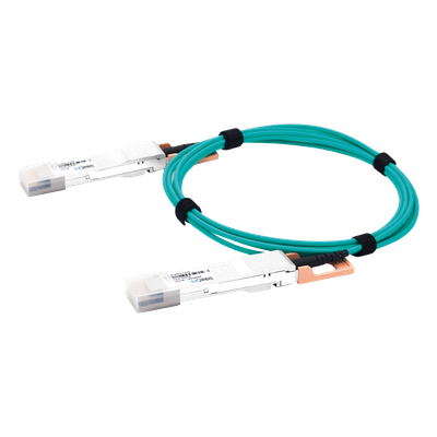 Cable AOC QSFP-DD de 400 Gbps a 400 Gbps / Cable de fibra óptica Activo / Longitud: 1 metro