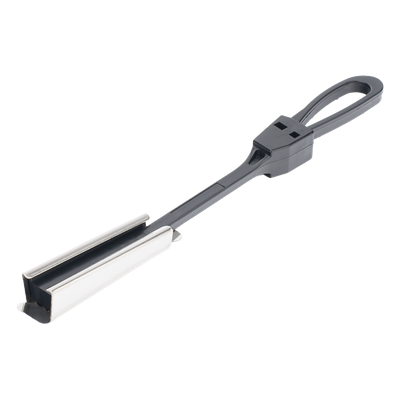 Tensor Plastico para Fibra Óptica Drop Plana de 5×2 mm, Span 80 metros (Termoplastico Resistente a los Rayos UV)