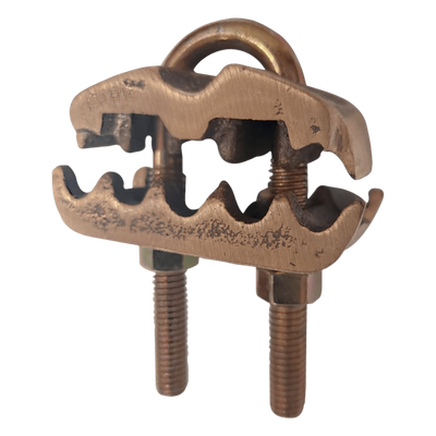Conector para 3 Cables de Cobre (4 – 2/0 AWG) a Tubo o Varilla (5/8 in – 3/4 in).