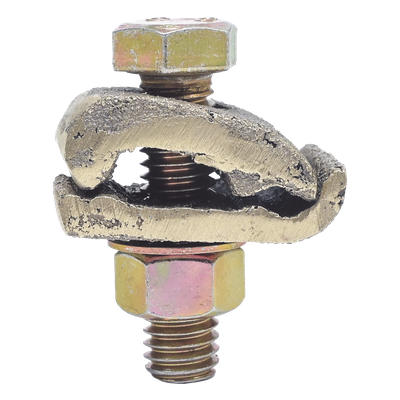 Conector Cable a Superficie Plana / Bronce 100% / Cable 4-2/0 AWG / Sin Soldadura Exotérmica / 2.5×3.5 cm (1×1.4 in)