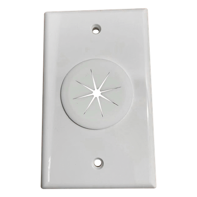 Placa de Pared, con Orificio y Grommet, Ideal para Pasar Cables