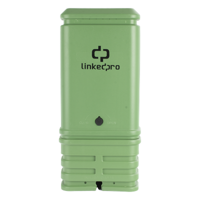 Pedestal para Cajas de Empalme de Fibra Óptica Tipo Cubo Color Verde con Bracket Estándar (No Incluye Caja de Empalme)