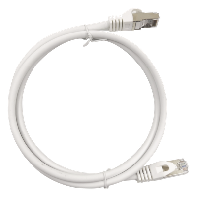 Patch Cord Cat6A 10G Blindado 0.5 Metros (1.64 Pies) Blanco