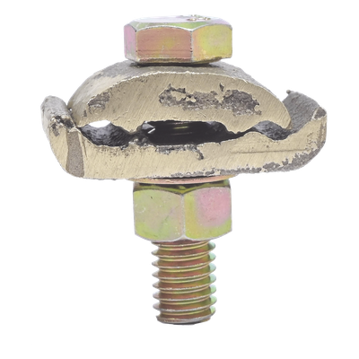 Conector 2 Cables a Superficie Plana / Bronce 100% / Cable 4-2/0 AWG / Sin Soldadura / 2.5x4x3 cm (1×1.6×1.2 in)