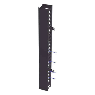 Kit Organizador Vertical de Cable Sencillo para Rack Abierto de 24 Unidades para EIQR3224 y EIRL5524DR.