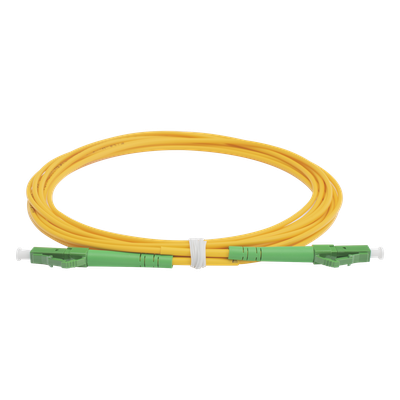Jumper de Fibra Óptica Monomodo LC/APC-LC/APC Simplex de 3 Metros (9.84 Pies), 2mm