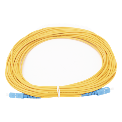 Jumper de Fibra Óptica Monomodo SC/UPC-SC/UPC Simplex de 20 Metros (65.62 Pies), 3mm