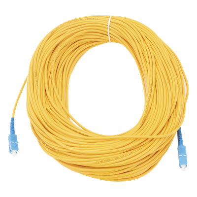 Jumper de Fibra Óptica Monomodo SC/UPC-SC/UPC Simplex de 60 Metros (196.85 Pies), 3mm