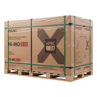 Pallet con 36 Módulo Solar LR760HVHL540M HI-MO X10 LIGHT DESIGN, 540 W, 44.88 Vcc, HPBC 2.0