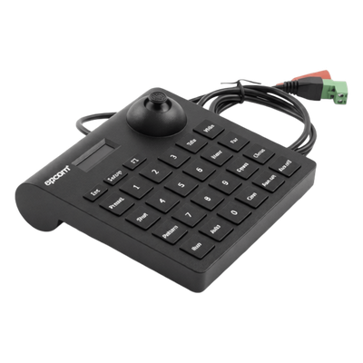 Mini Teclado controlador PTZ con pantalla LCD y joystick altamente resistente