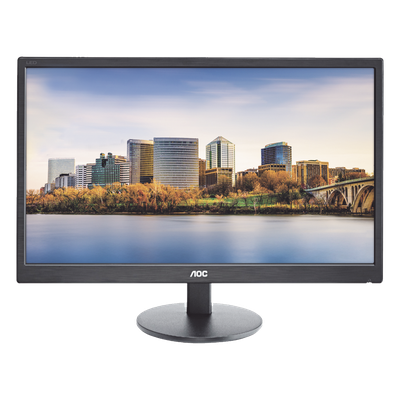 Monitor  LED de 24″, Resolución 1920 x 1080 Pixeles con Entradas de Video VGA/HDMI. Panel MVA y Altavoces Integrados. Compatible VESA