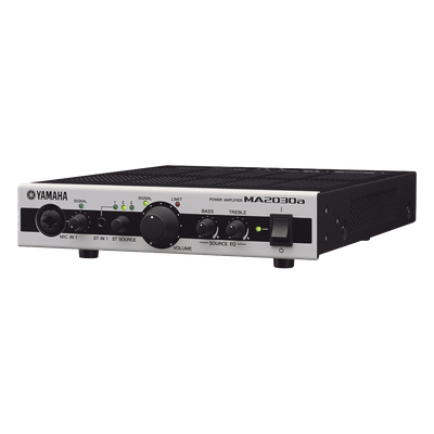 Mezclador Amplificador | 2 Canales – 30w | 1 Zona | Baja y Alta Impedancia | 2 Entradas de Micrófono | Entrada auxiliar