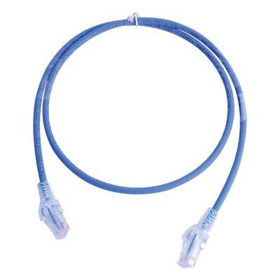 Patch Cord MC6 Modular Cat5e UTP, CM/LS0H, 3.05 Metros (10 Pies), Color Azul, Versión Bulk (Sin Empaque Individual)
