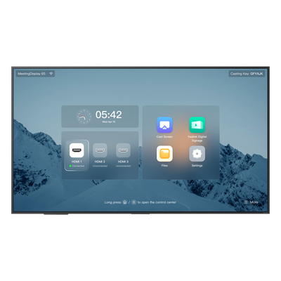 Pantalla Profesional Yealink de 65″ MD-65 para Salas de Juntas, con Integración a MeetingBars y Control Inteligente