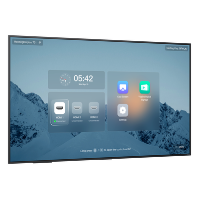 Pantalla Profesional Yealink de 75″ MD-75 para Salas de Juntas, con Integración a MeetingBars y Control Inteligente
