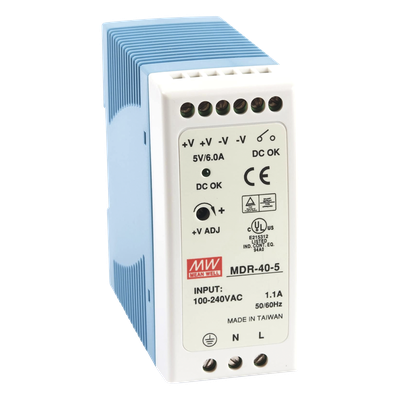 Fuente de poder Industrial Riel Din 5Vcc, 40W
