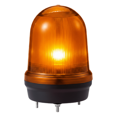 LED con patrones fijo/intermitente, estroboscópico y simulación rotatorio, Color ámbar de 12-24 VCD