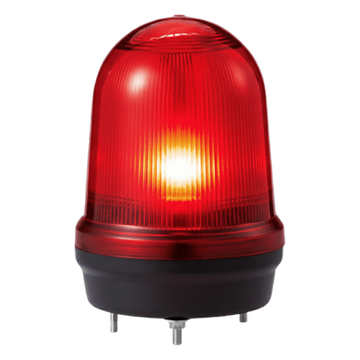 LED con patrones fijo/intermitente, estroboscópico y simulación rotatorio, Color Rojo de 12-24 VCD