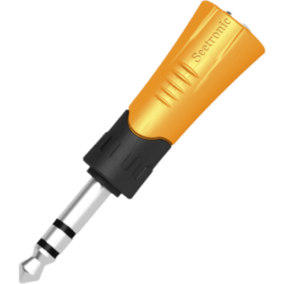 Conector Estéreo | 1/4in – Jack de 3.5 mm | Adaptador de Carcasa de Plastico