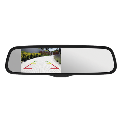 Espejo retrovisor con Pantalla LCD con atenuación automática cuenta con entradas de video duales