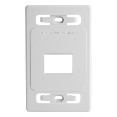Placa de Pared Modular MAX, de 2 Salidas, Color Blanco, Versión Bulk (Sin Empaque Individual)