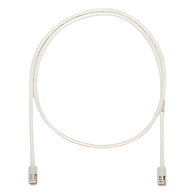 Cable de Parcheo UTP Categoría 5e, con Plug Modular en Cada Extremo – 1 Metro (3.28 Pies) – Blanco Mate