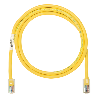Cable de Parcheo UTP Categoría 5e, con Plug Modular en Cada Extremo – 1 Metro (3.28 Pies) – Amarillo