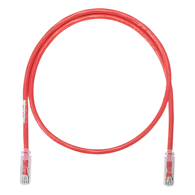Cable de Parcheo UTP Categoría 6, con Plug Modular en Cada Extremo – 1 Metro (3.28 Pies) – Rojo