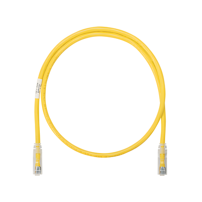 Cable de Parcheo UTP Categoría 6, con Plug Modular en Cada Extremo – 1 Metro (3.28 Pies) – Amarillo