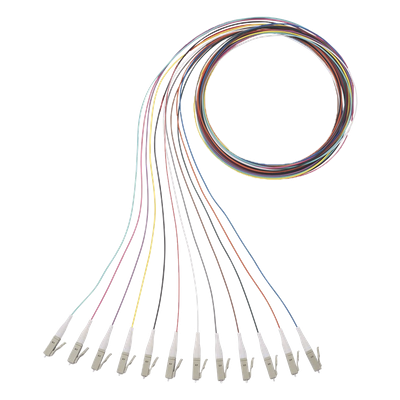 Kit de 12 Pigtails con Conector LC, Multimodo 50/125 OM4, 900um, de 1 Metro (3.28 Pies)