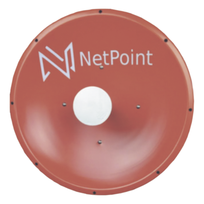Antena altamente Direccional / 4 ft / 4.9-6.4 GHz / Diseñada para ambientes salinos / Ganancia 37 dBi / SLANT de 45 ° y 90 °/ Conector N-Hembra  / Incluye radomo, jumper y montaje de acero inoxidable.